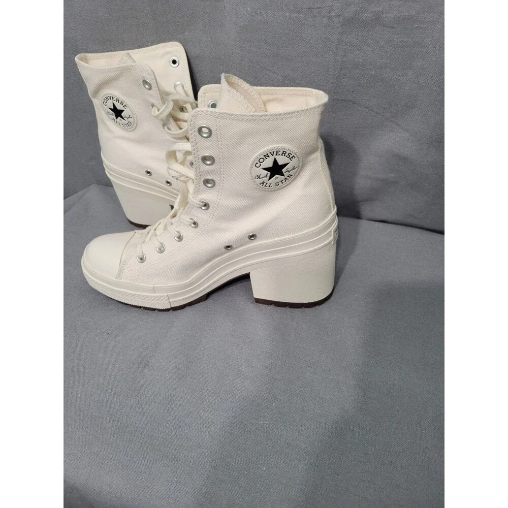 Converse Chuck 70 De Luxe Heel Hi Platform, A05348C Size Women’s 11.5 Cream